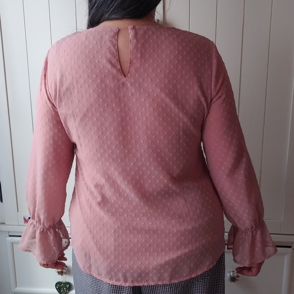 Banana Republic Swiss Dot Lantern Sleeve (M/L) - Picture 2 of 4